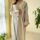 Women's Abaya Offwhite and Gold