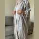 Women's Abaya grey and gold