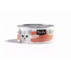 كت كات معلبات الدجاج والسلمون 