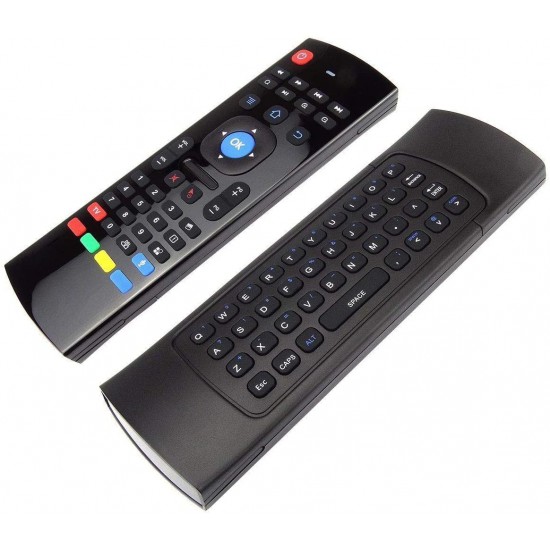 MX3 2.4GHZ Wireless Fly Air Mouse& QWERTY Keyboard Remote Control For KODI & Android SMART TV Box, Win PC, MAC